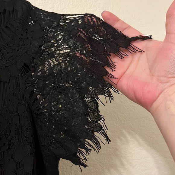 EUC—Karen Kane Formal Lace Overlay Black Dress - Picture 5 of 13